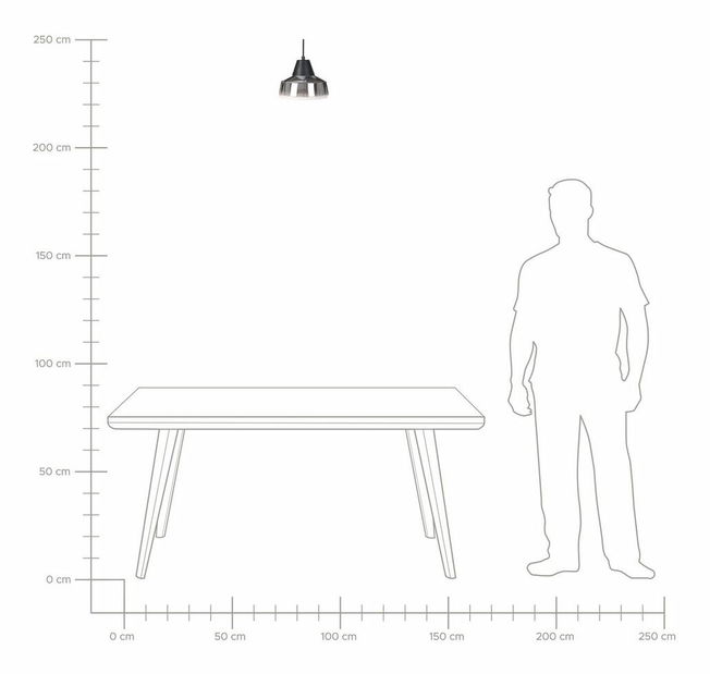 Závěsné svítidlo Theemin (stříbrná)