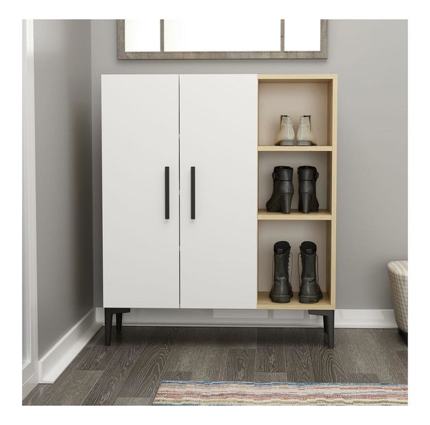 Botník (skříňka na boty) Mubimo 1 (dub safírový + bílá)