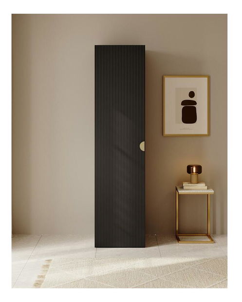 Šatní skříň Moonie XVI (černá + bílá)