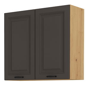 Horní kuchyňská skříňka Sheila 80 G 72 2F (dub artisan + grafit)