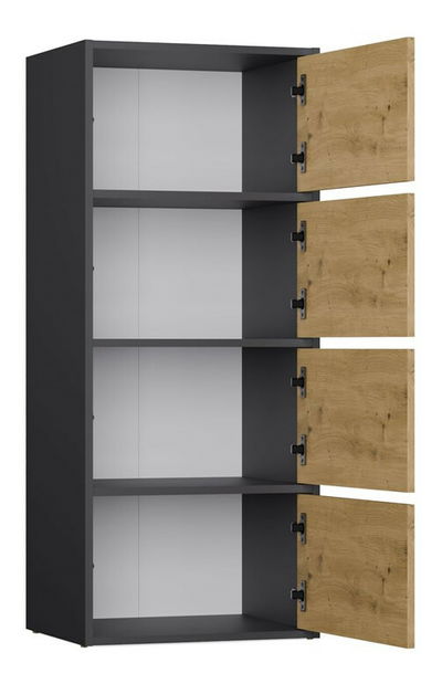 Skříňka Afoctera 1 (antracit + dub artisan)