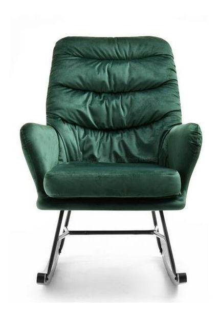 Křeslo Lusil (zelená + černá)