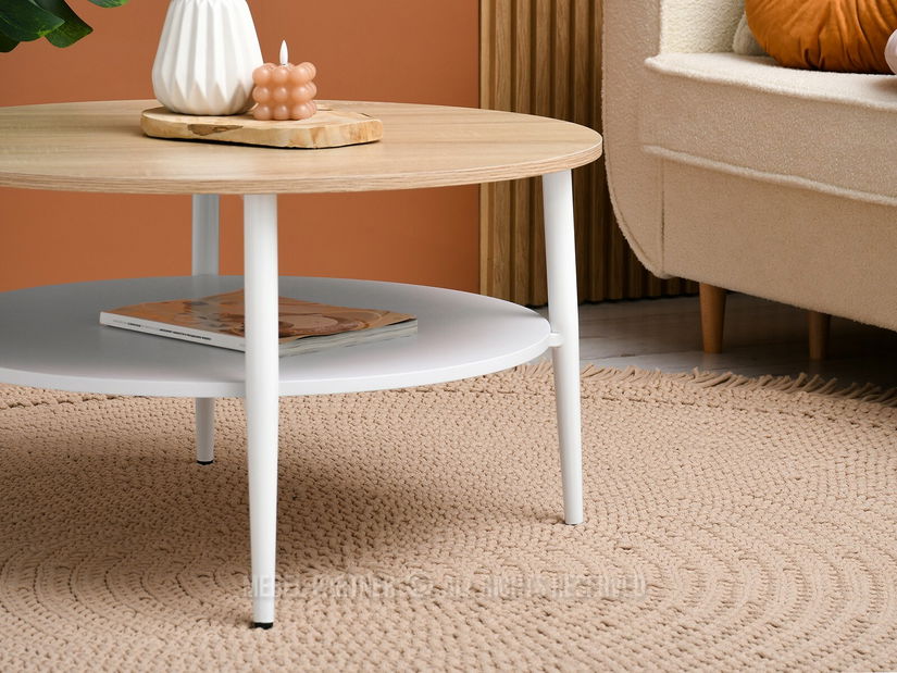 Konferenční stolek Randolf Xl (sonoma + bílá)