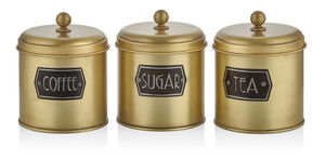 Set dóz na potraviny (6 ks.) Meggy (zlatá)