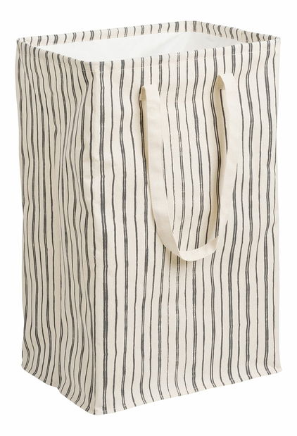 Prádelní koš Analoria (béžová + černá)