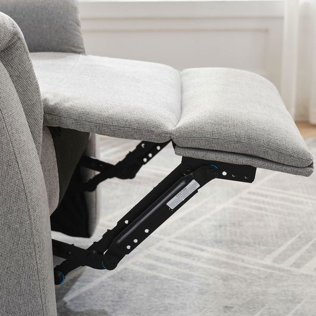 Polohovací křeslo Temor (světle šedá)