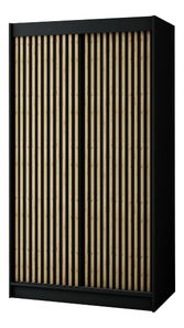 Šatní skříň 120 cm Ladonna 1 (černá matná)