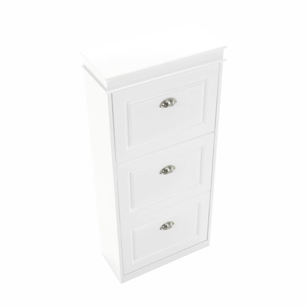 Botník 3-řadový Slebera typ 2 (bílá)