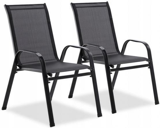 Set 2 ks. křesel Kiri (černá)