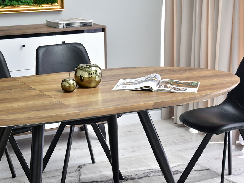 Jídelní stůl Lisbon (ořech + černá)