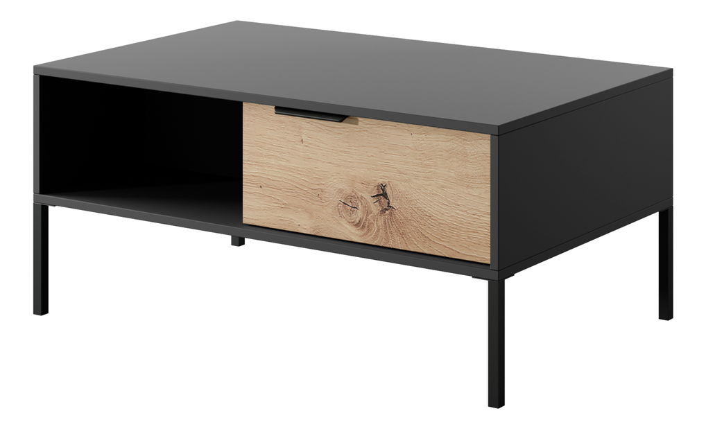 Konferenční stolek Rastafa 2S (dub artisan + černá)