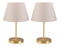 Set 2ks. stolních lamp Astalasso 1 (bílý krém + zlatá)