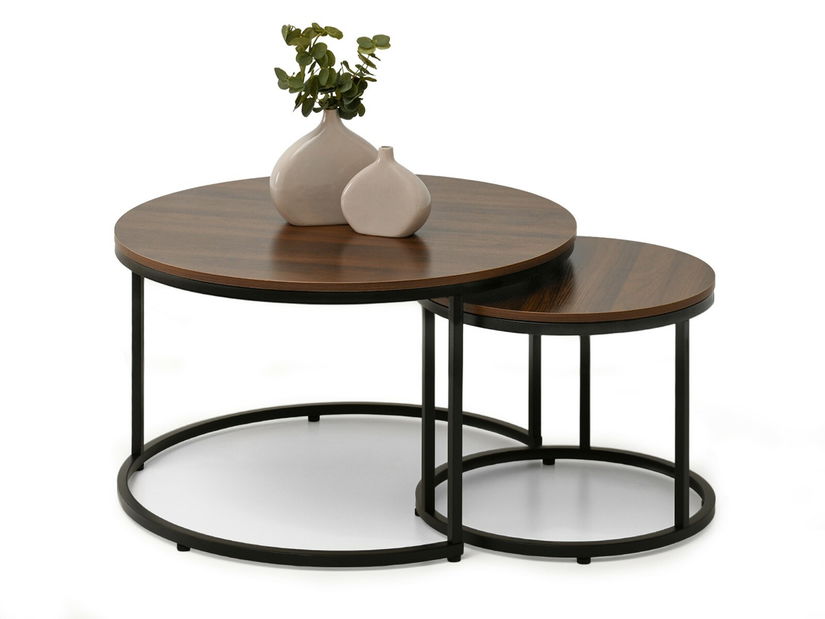 Konferenční stolek Klara (ořech + černá) *bazar