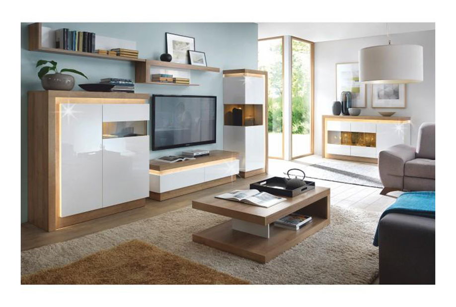 TV stolek/skříňka Leonan 01 (s osvětlením)