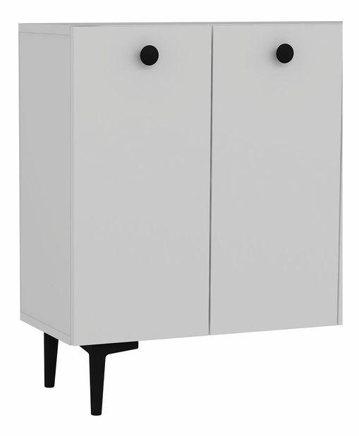 Skříňka Betí (bílá + dub safírový)