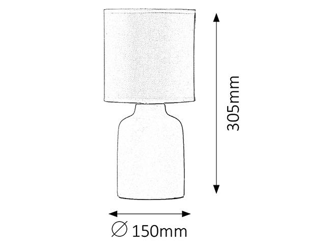 Stolní lampa Ida 4366 (antracit + šedá)