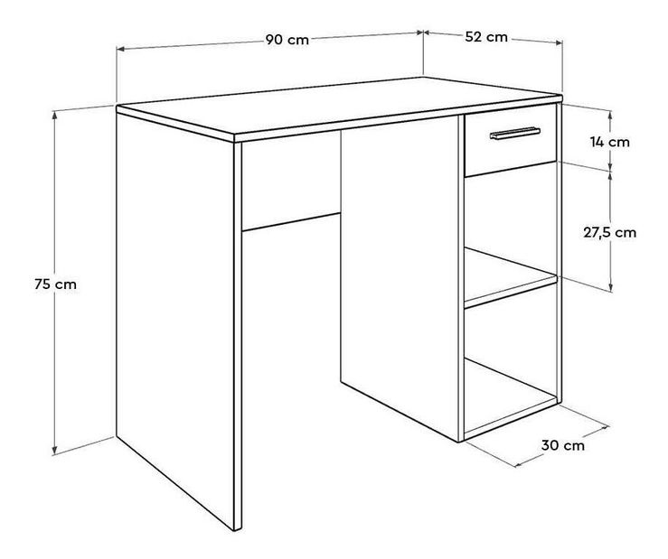 PC stolek Dolodu 2 (ořech oslo)