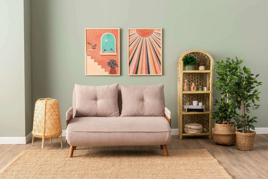 Pohovka dvousedačka Como P (hnědá)