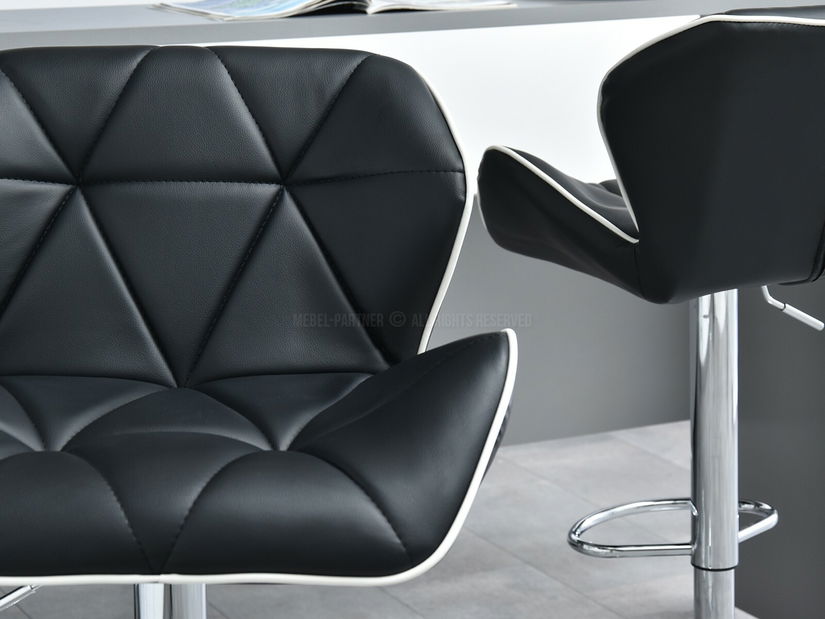 Židle Huhu (černá + chromová)