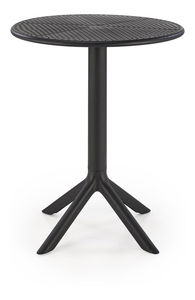 Zahradní stůl Caviar (černá) (pro 2 osoby)