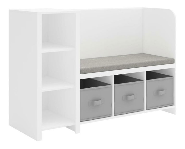 Regál Benco (bílá + šedá)