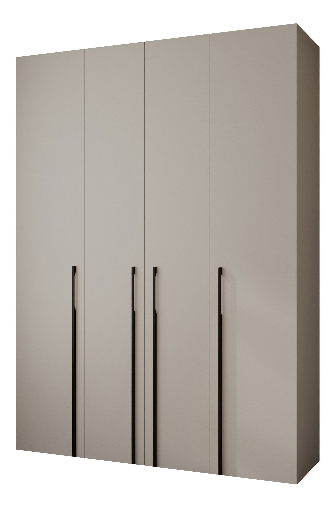 Šatní skříň 180 cm Carmela 40-3 (kašmír + černá)