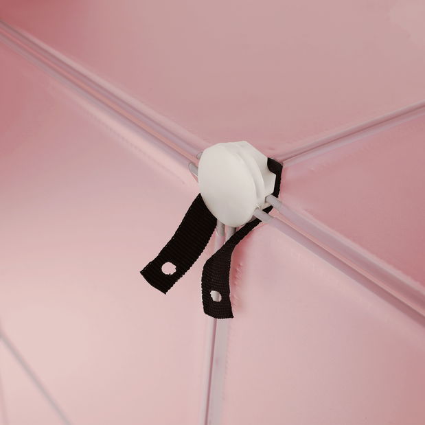 Dětská modulární skříň Fresh Pink (růžová + dětský vzor)