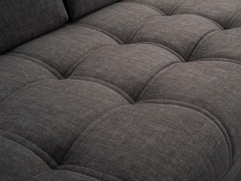 Rohová sedací souprava Belona (tmavě šedá) (L)