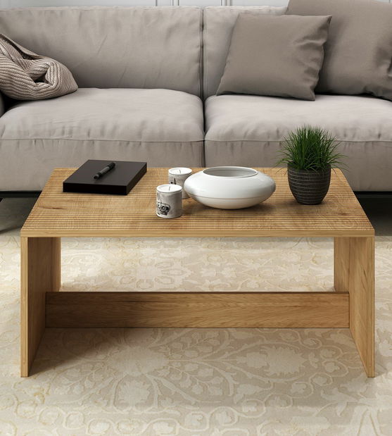 Konferenční stolek Lenia (ořech + černá)