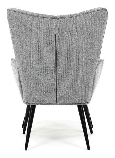 Křeslo s taburetkou Akitta (šedá)