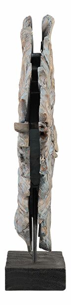 Dekorativní figurka KAPOLEI (dřevo) (šedá)