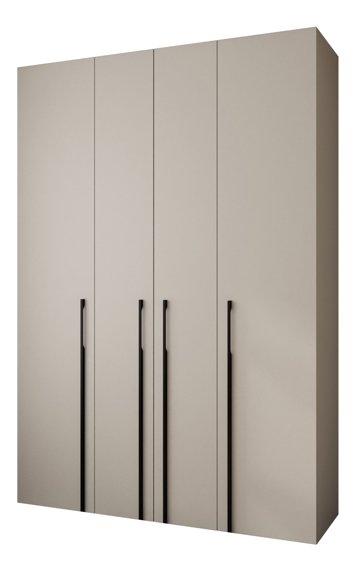 Šatní skříň 170 cm Carmela 40-3 (kašmír + černá)