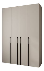 Šatní skříň 170 cm Carmela 40-3 (kašmír + černá)