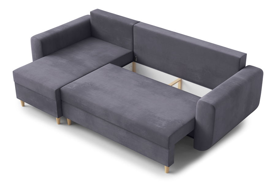  Rohová sedací souprava Eugenie (L) (šedá)