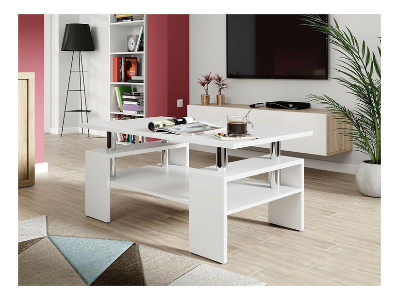 Konferenční stolek Taspin (bílá) *bazar