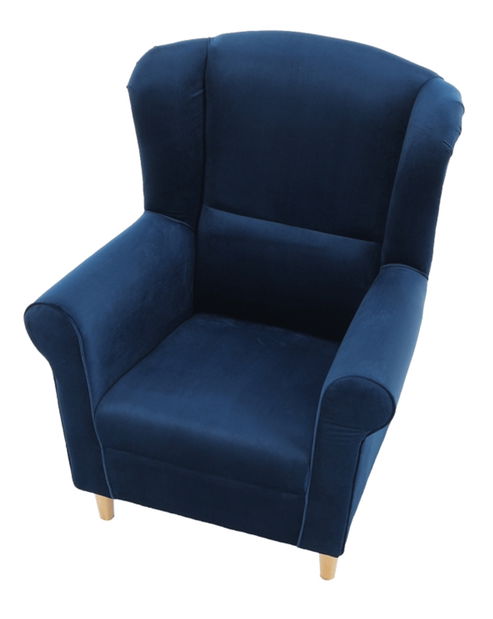 Křeslo ušák Charlie rose 14 (modrá)
