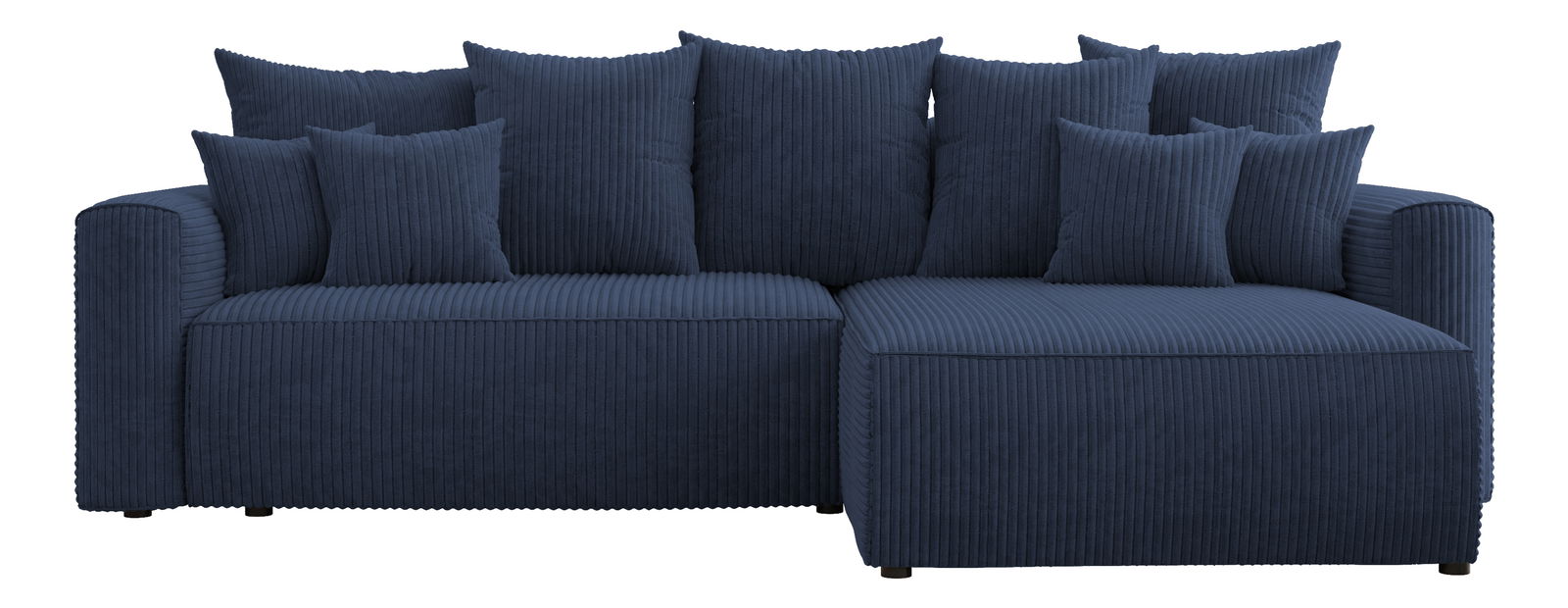 Rohová sedačka Baria (P) (tmavě modrá)