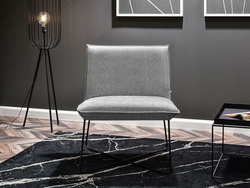 Relaxační křeslo Pakorabanas (šedá + černá)