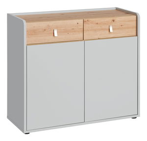 Komoda Voncile 20 ASPG VV SB1 (perlově šedá + dub artrisan)