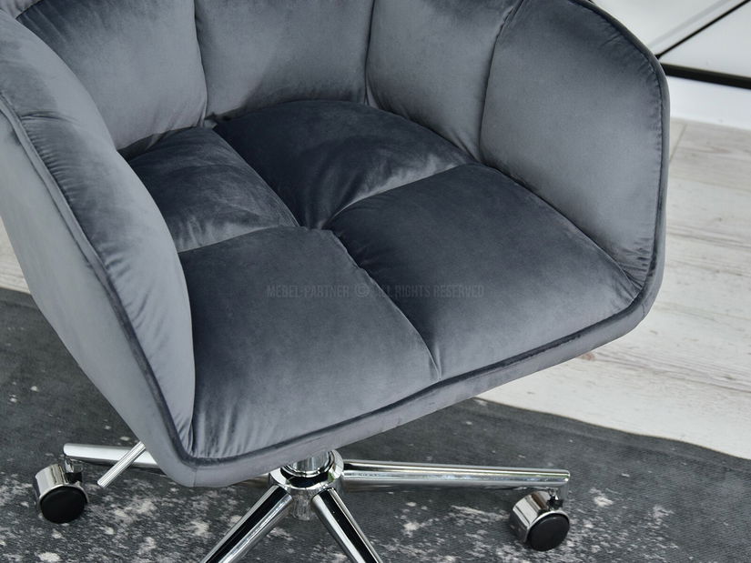 Křeslo Island (grafit + zlatá)