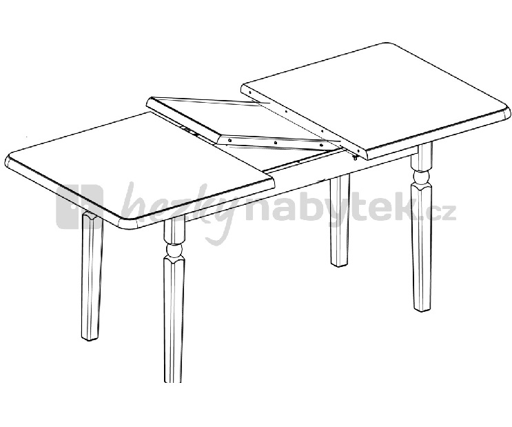 Jídelní stůl BRW Natalia STO 140 (pro 6 osob)