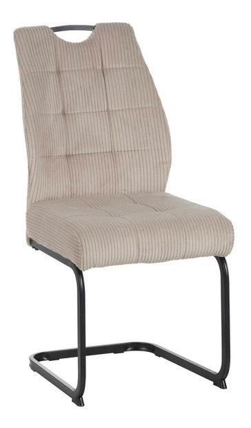 Jídelní židle Kalme (hnědo šedá taupe + černá)