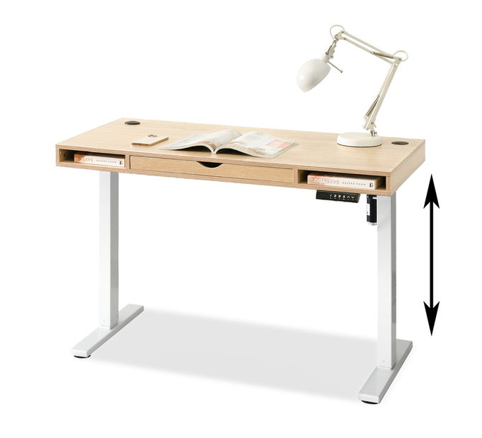 PC stolek Osto 120 (sonoma + bílá)