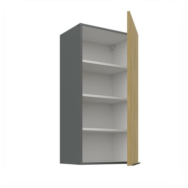 Horní kuchyňská skříňka Carminia 45 G-90 1F (dub cremona + antracit)