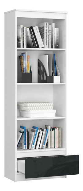 Regál Radha (bílá + grafit lesk )