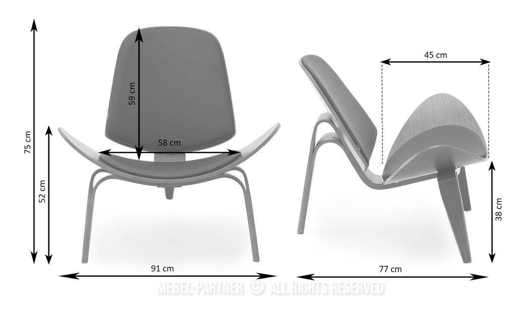 Křeslo Ronaldo (dub)