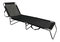 Zahradní lehátko KALEO (černá + šedá)