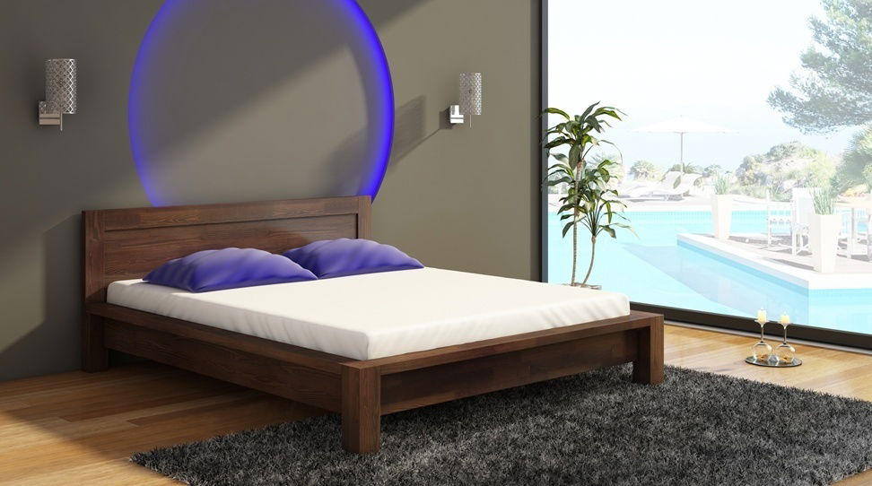 Manželská postel 180 cm Naturlig Fjaerland (borovice)