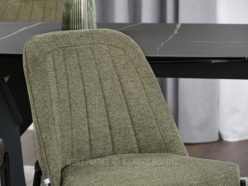 Židle Ella (zelená + černá)