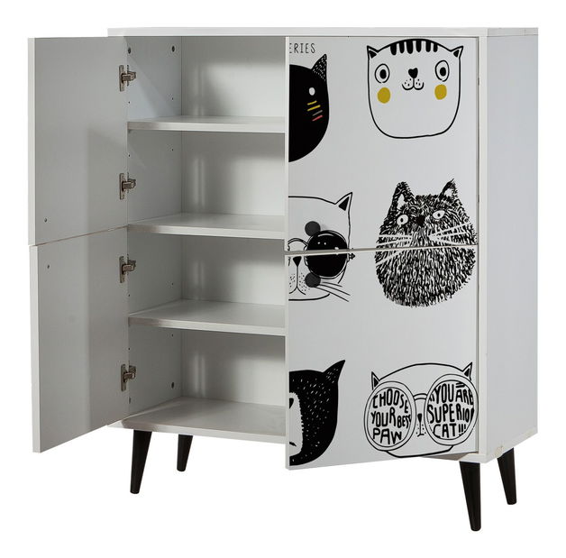 Skříňka Maluxe (Bílá + Černá)